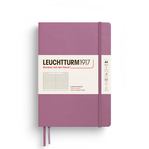 Purple notebook with Leuchtturm1917 branding on a white background