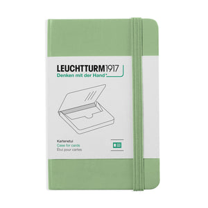 Green notebook with Leuchtturm1917 branding on a white background