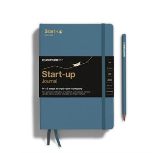 Leuchtturm1917 Start-up Journal with a pen on a white background