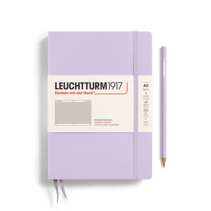 Purple notebook with Leuchtturm1917 branding on a white background