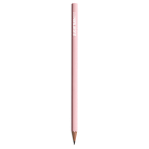 Pink pencil on a white background
