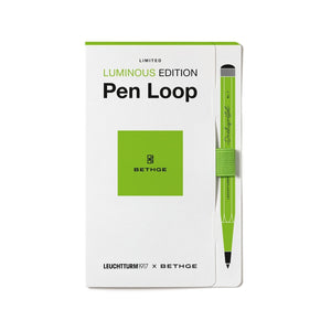 Pen Loop packaging with a green pen on a white background