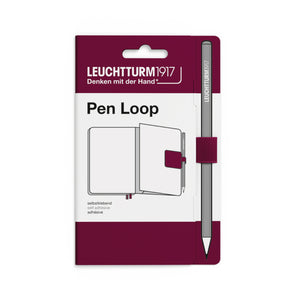 Leuchtturm1917 magenta pen loop on a white background