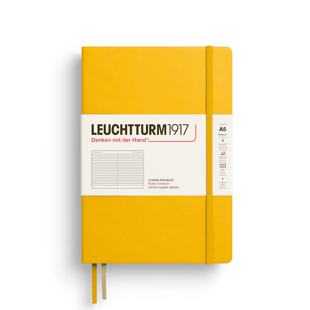 Hardcover Ruled Notebook - Yellow