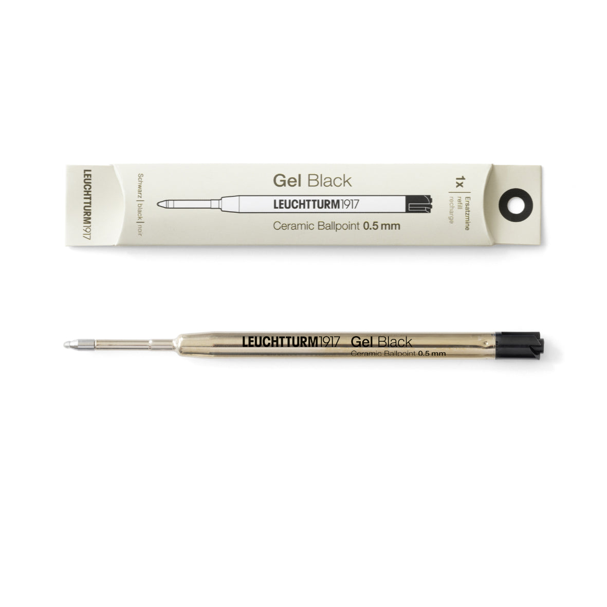 Leuchtturm 1917 gel ink cartridge on a white background