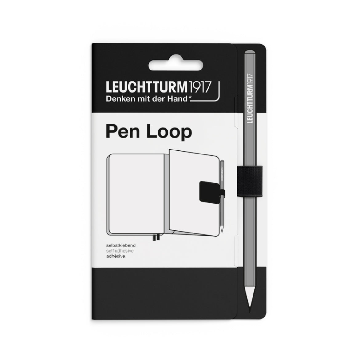 Leuchtturm1917 black pen loop on a white background