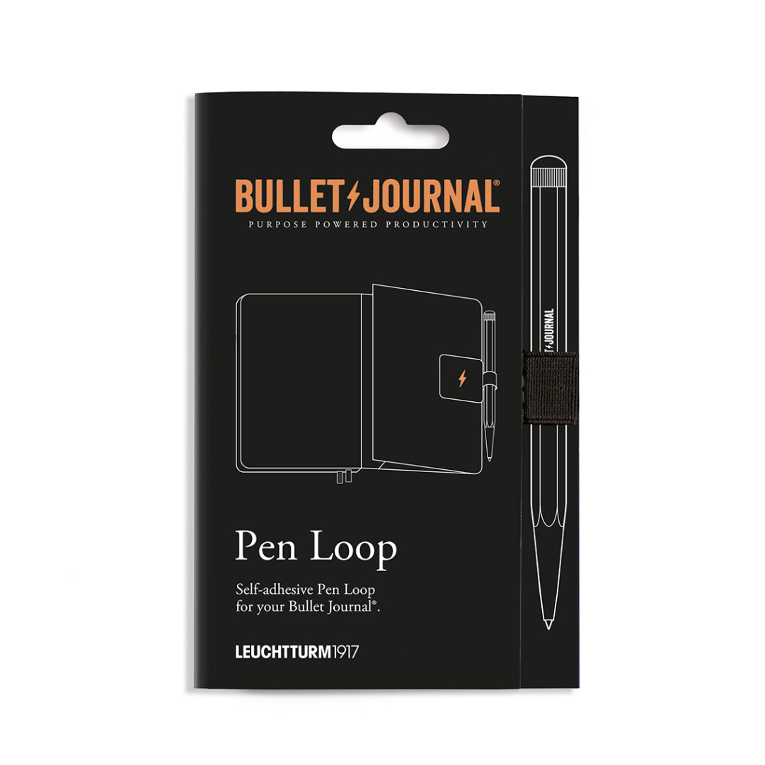 Leuchtturm1917 Bullet Journal pen loop packaging on a white background