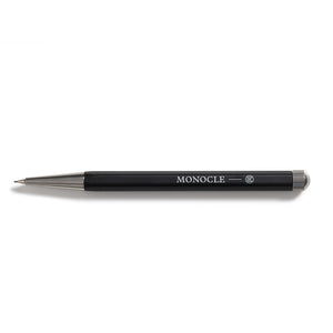 Black pencil on a white background