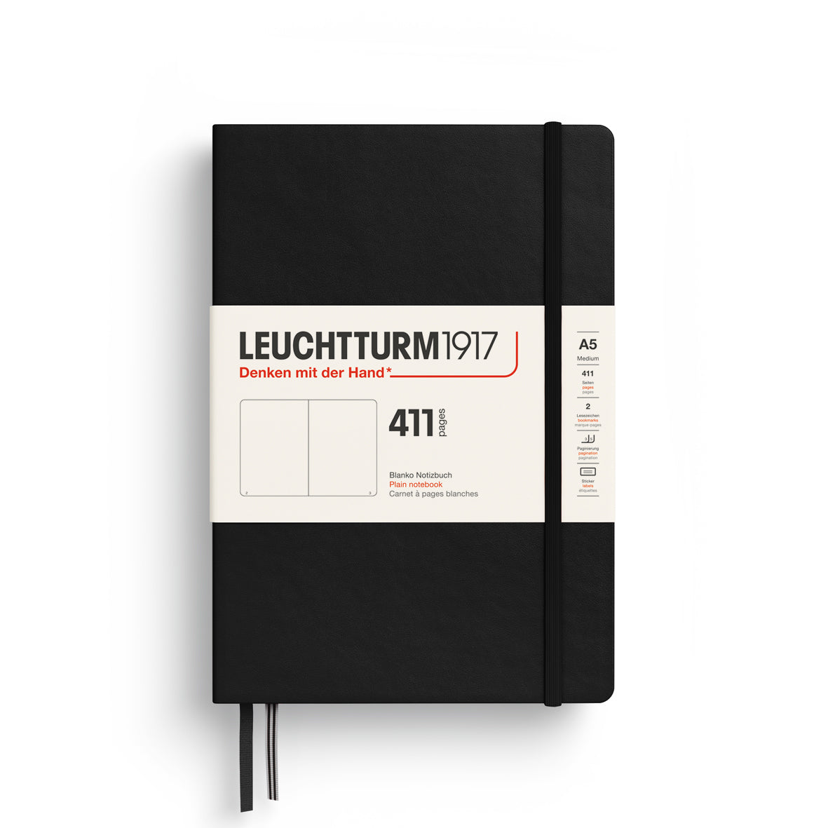Green notebook with Leuchtturm1917 branding on a white background