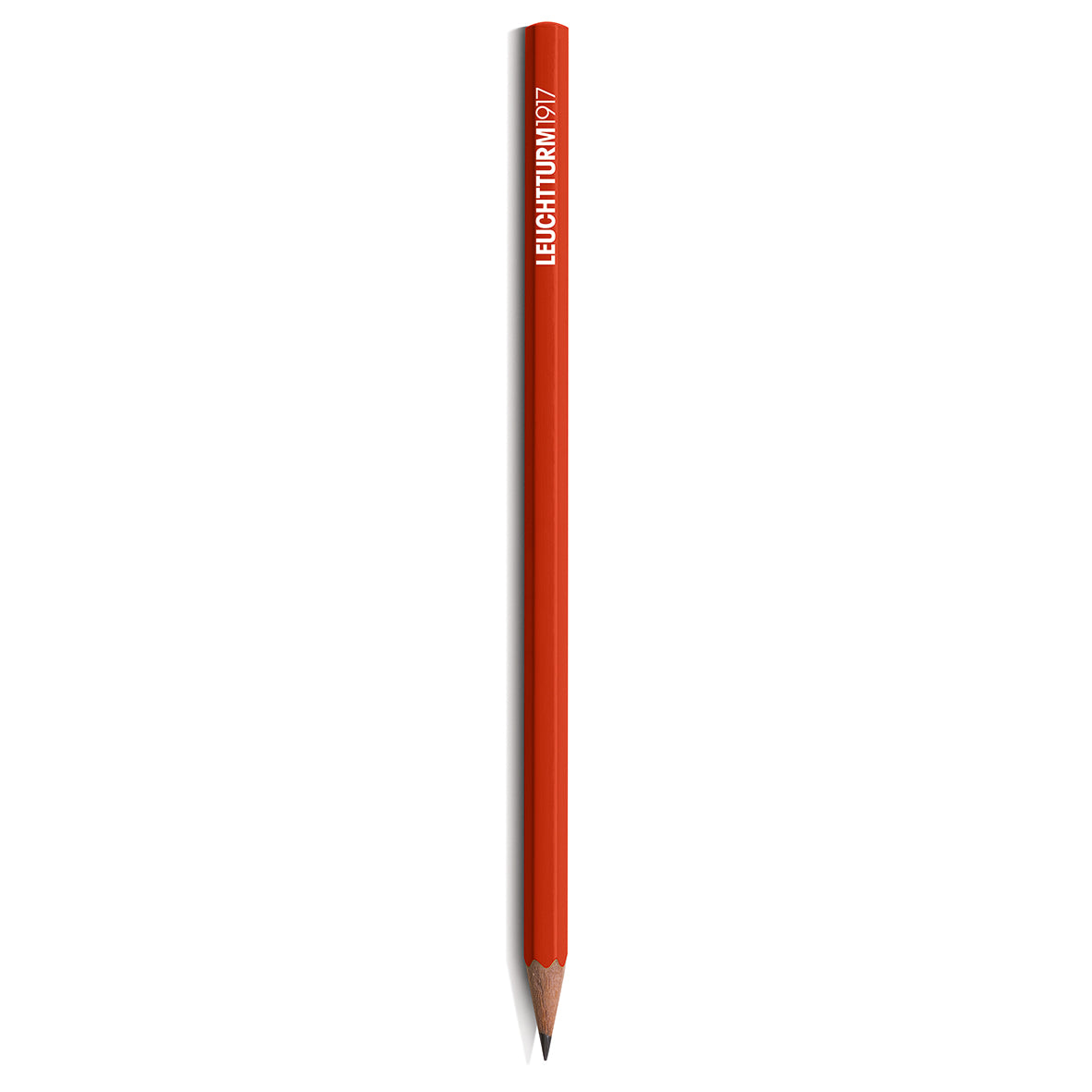 Red pencil with 'Leuchtturm1917' branding on a white background