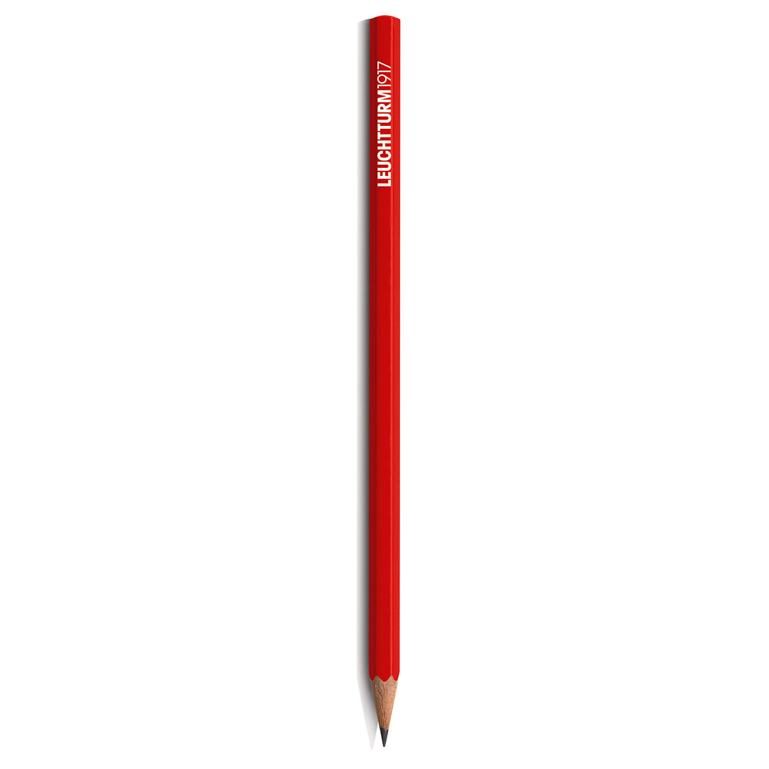 Red pencil with 'LEUCHTTURM1917' branding on a white background